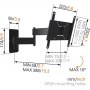 Vogels | Wall mount | MA2040-A1 | Full motion | 19-40 "" | Maximum weight (capacity) 15 kg | Black - 5